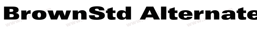 BrownStd Alternate x字体转换